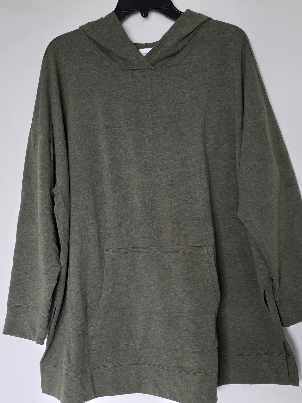 J. Jill Olive Green Hooded Sweatshirt